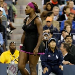 Nike black and pink tennis dress size small FITDRY